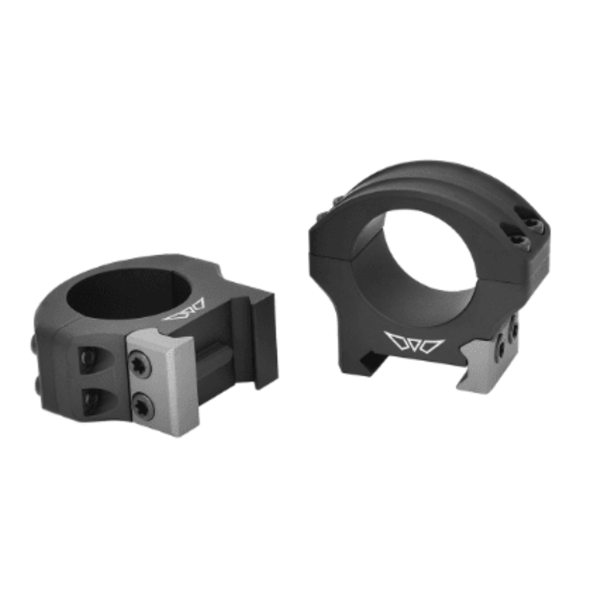Warne Hyperlite MagnaFusionringar för Weaver 1" höga höjd 14 mm – lättviktsringar i aluminium