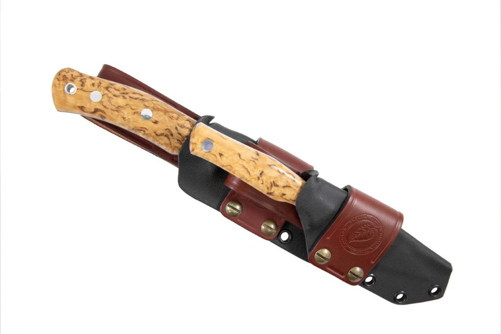 Casström Hunters combo kniv set med No. 10 & Swedish Field Dresser i stabiliserad masurbjörk (bild 3)