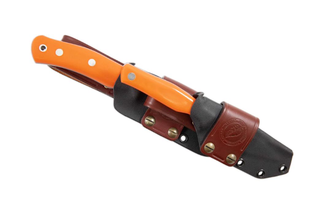 Casström Hunters combo kniv set med No. 10 & Swedish Field Dresser i orange G10 (bild 2)