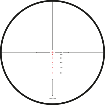 Vantage HD 30 SF 6-24x50 .223/.308 Marksman belyst