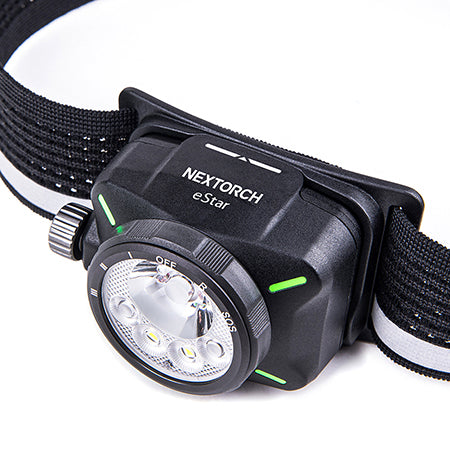 Nextorch eSTAR pannlampa svart, 1300 lm uppladdningsbart batteri (bild 6)