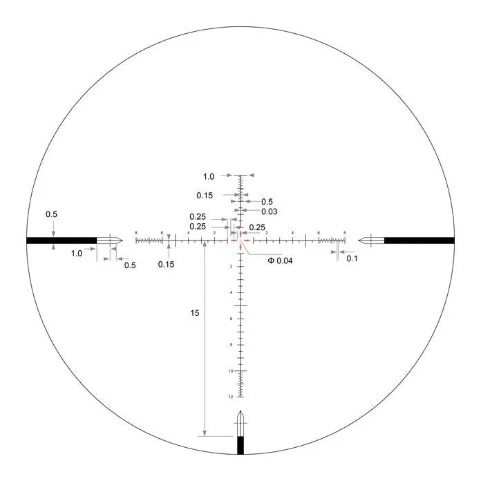 Arken Optics SH-4J 6-24x50 FFP VHR MIL Belyst Kikarsikte (bild 11)