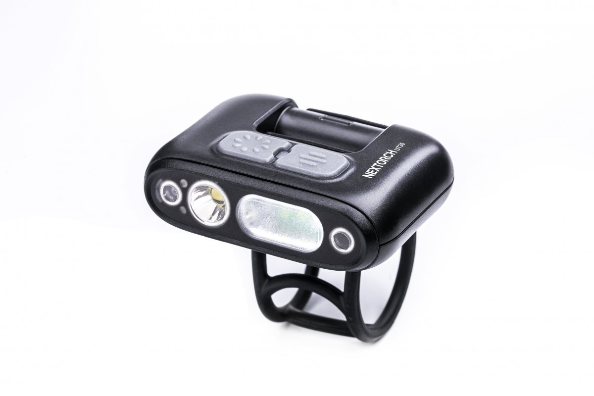 Nextorch UT30 multilampa (pann-,cykel-, hjälm, mm) vit 320 lm & röd led (bild 6)