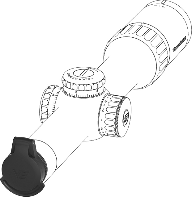 Vector Optics Metal Flip-up Cap 28mm (bild 7)