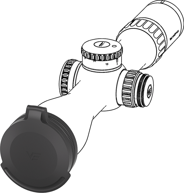 Vector Optics Metal Flip-up Cap 50mm (bild 7)