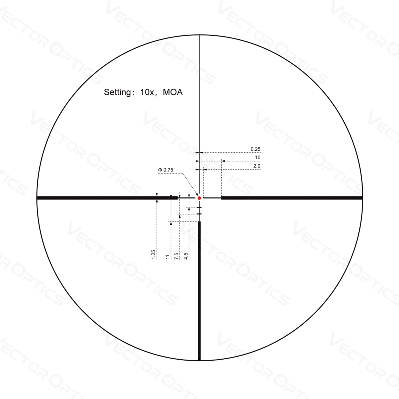 Vector Optics Continental x8 2-16x50 ED SFP Hunting Scope (bild 9)
