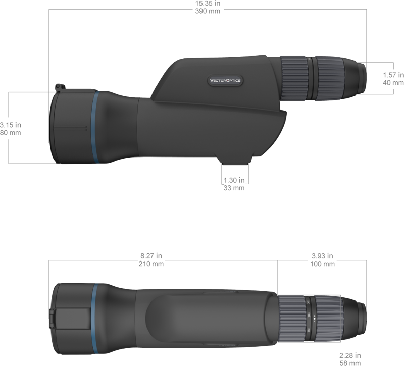 Vector Optics Continental Pro 20-60x80 ED Spotting Scope (bild 10)