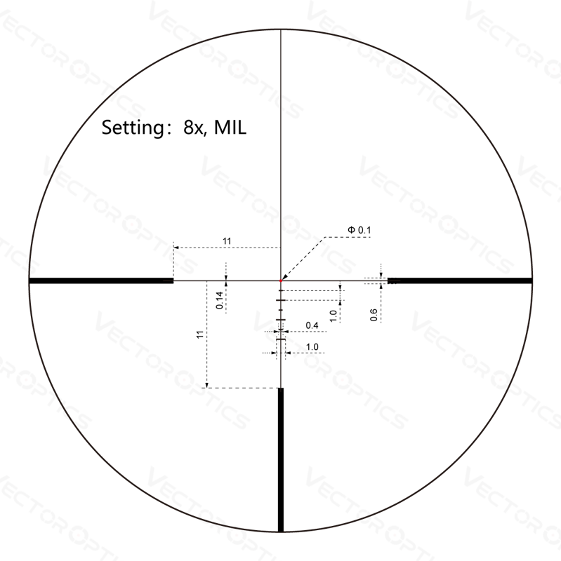 Vector Optics Continental x8 1-8x24i ED Fiber SFP Tactical Scope (bild 12)