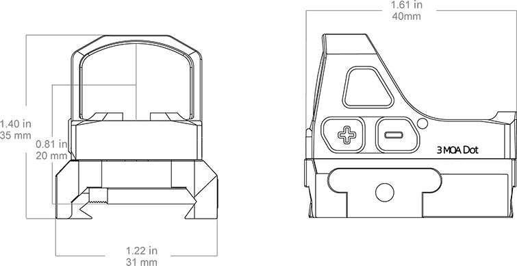 Vector Optics Frenzy-S FA 1x17x21 GenII Red Dot Sight (bild 12)