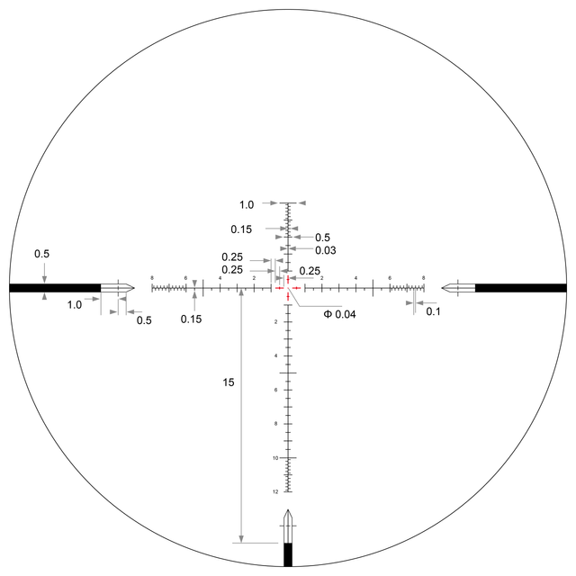 Arken Optics SH-4J 6-24x50 FFP VHR MIL Belyst Kikarsikte (bild 3)