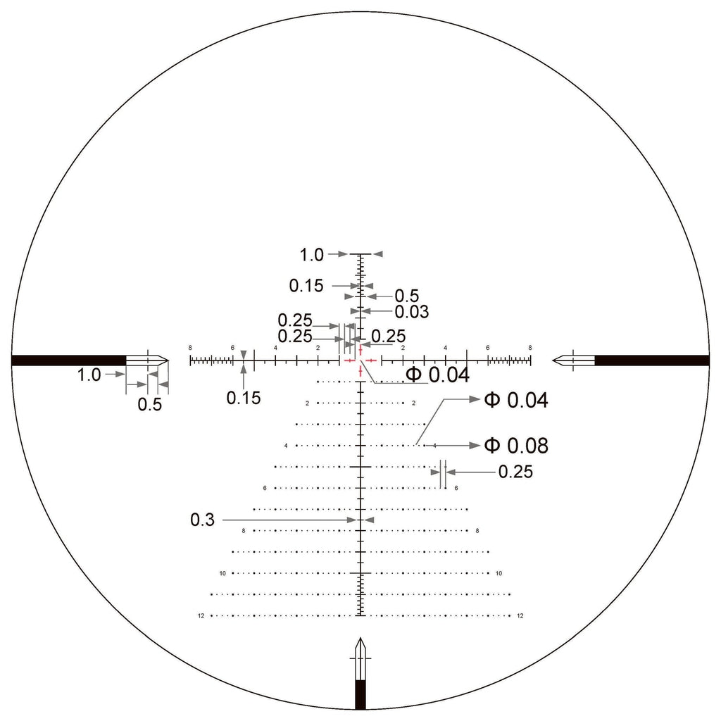 Arken Optics SH-4J 6-24x50 FFP VPR MIL Belyst Kikarsikte (bild 3)