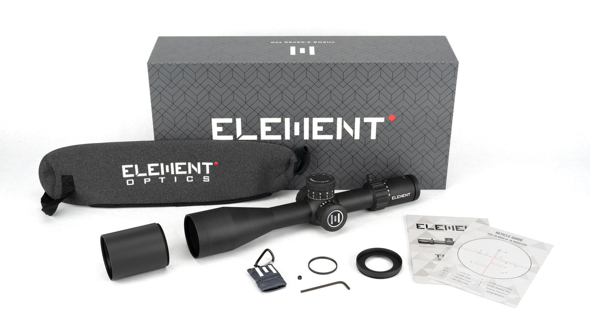Element Optics Theos 6-36x56 FFP APR-2D Black MRAD Belyst Långhålls Sikte (bild 3)