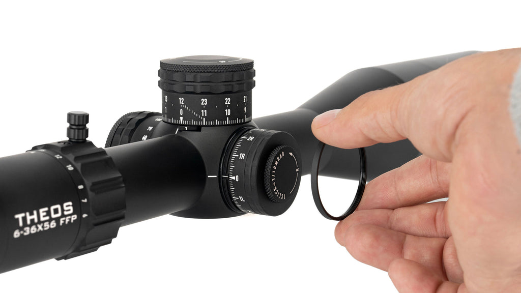 Element Optics Theos 6-36x56 FFP APR-2D Black MRAD Belyst Långhålls Sikte (bild 9)