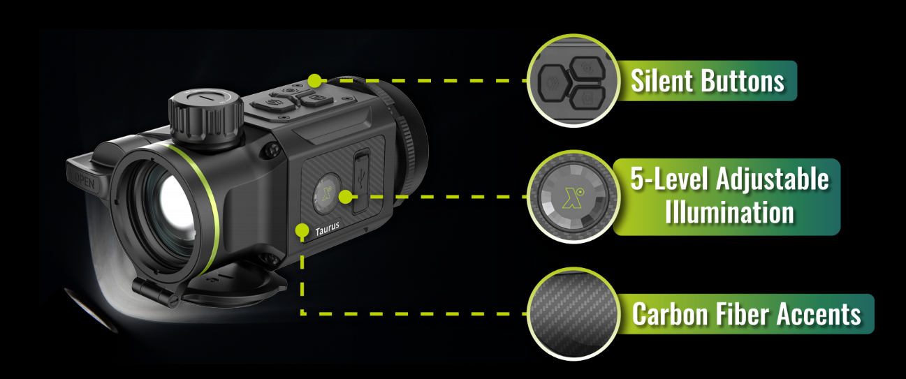 Taurus 35 mm 640x512 Frontmonterat Värmesikte Med Laseravståndsmätare