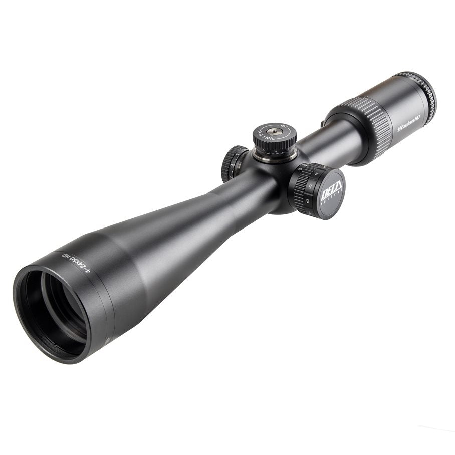 Delta Titanium HD 4-24x50 SF Di-MD Belyst Sikte Med Utbytbara Rattar