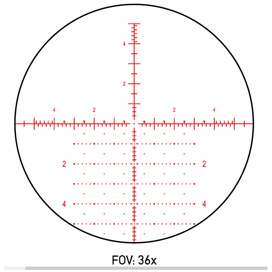 Element Optics Theos 6-36x56 FFP APR-2D MRAD Belyst Långhålls Sikte (bild 2)