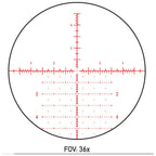 Element Optics Theos 6-36x56 FFP APR-2D MRAD Belyst Långhålls Sikte (bild 2)