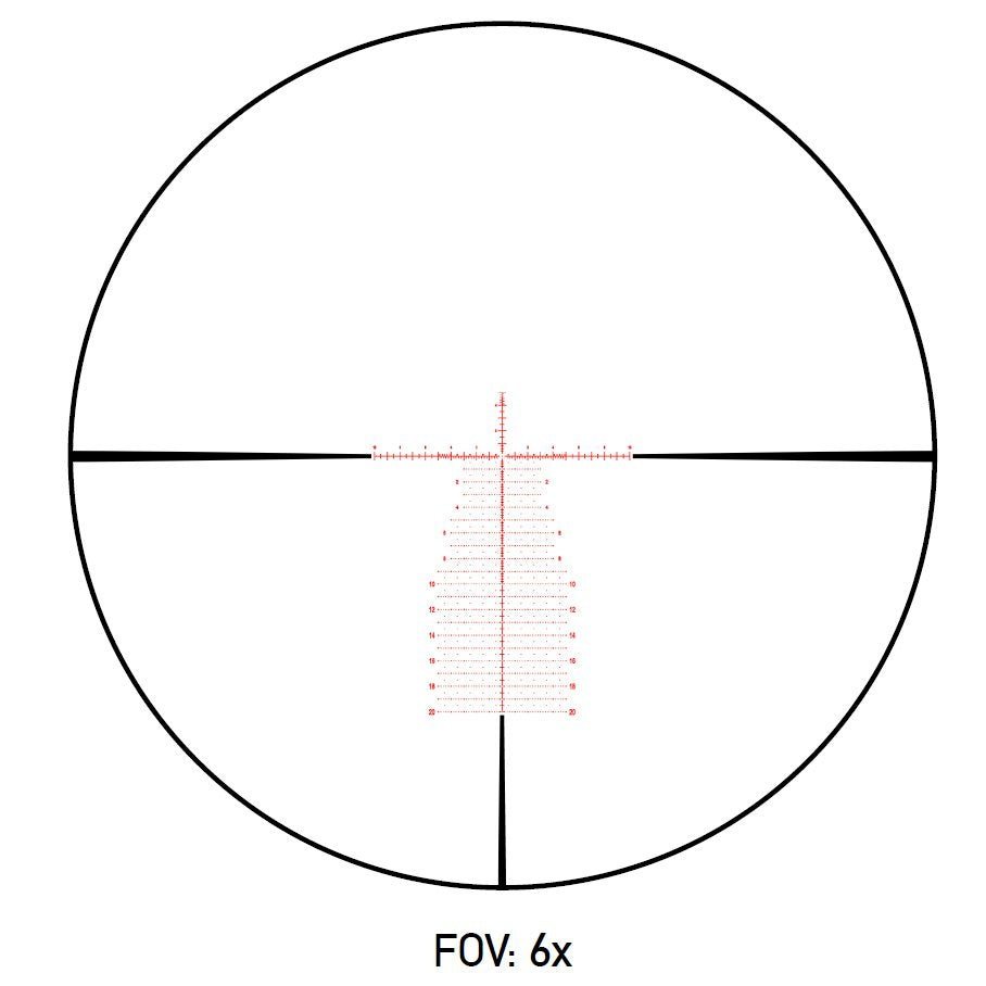 Element Optics Theos 6-36x56 FFP APR-2D MRAD Belyst Långhålls Sikte (bild 3)