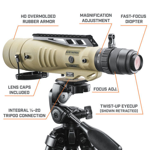 BUSHNELL ELITE TACTICAL LMSS2 H322 SPOTTING SCOPE 8-40X60 (bild 4)