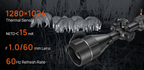 RIX Leap L12R 1280x1024, 60 mm Värmesikte Med Laseravståndsmätare – Objektivdiameter 60 mm, Förstoring 4–16x, Sensorupplösning 1280x1024, Tubdiameter 30 mm (bild 4)