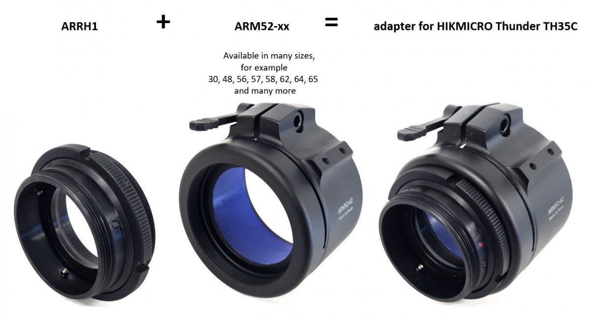 Rusan Reduceringsring HikMicro TH35C/TE19 passar både version 1 & 2 av TH35c