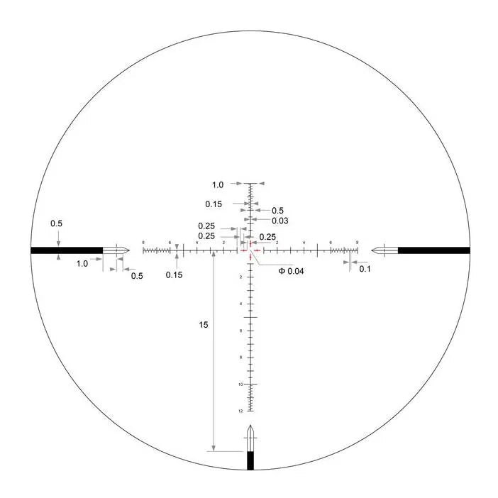 Arken Optics EPL4 4-16x44 FFP VHR MIL Belyst Kikarsikte (bild 8)