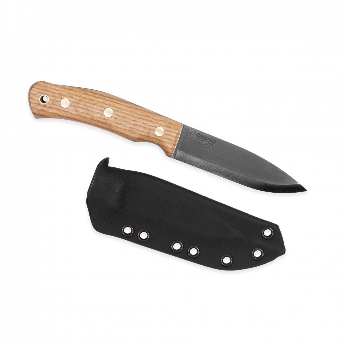 Casström No.10 SFK kniv i ek & verktygsstål, slida i Kydex