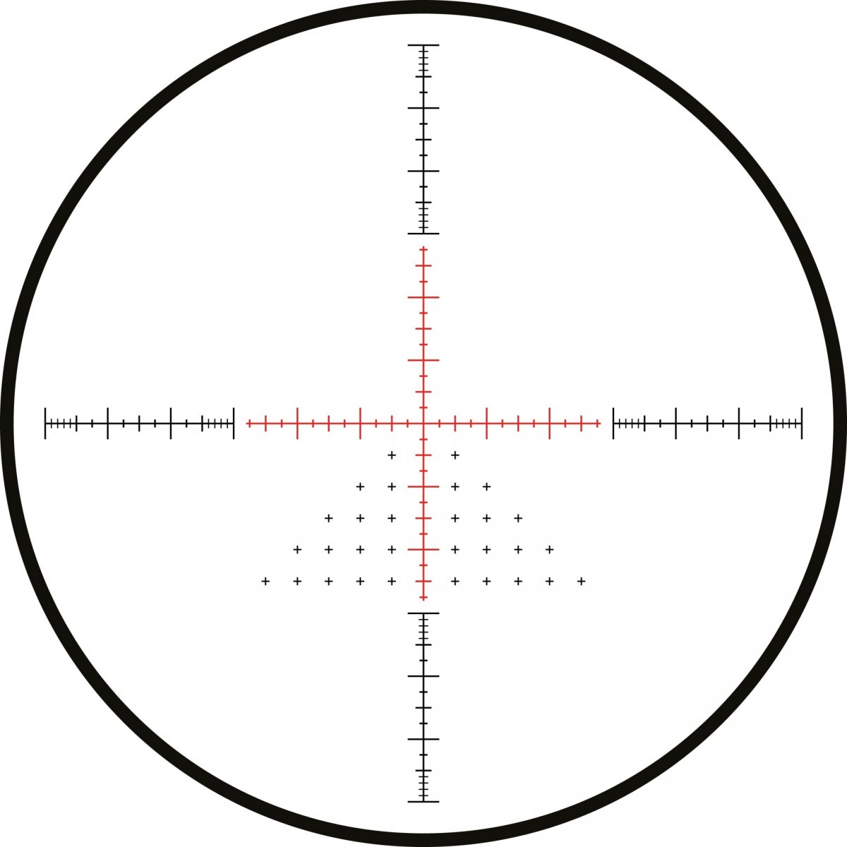 Hawke Sidewinder FFP, 6-24x56 SF, riktm. Half Mil belyst