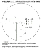 Vortex Golden Eagle 15-60x52, riktmedel ECR-1