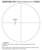 Vortex Golden Eagle 15-60x52, riktmedel SCR-1