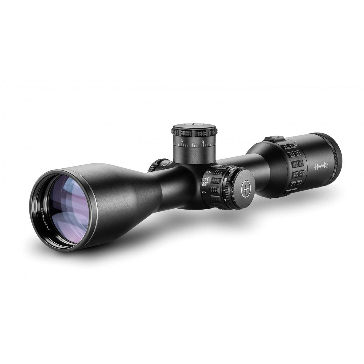 Hawke Sidewinder FFP, 4-16x50 SF, riktm. Half Mil belyst