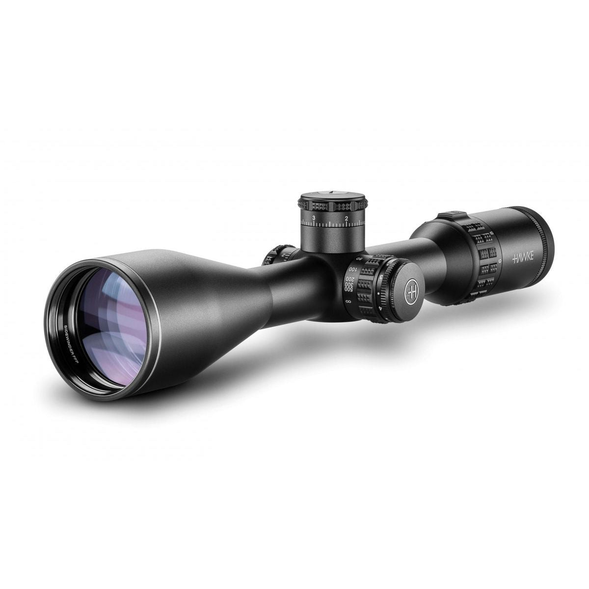 Hawke Sidewinder FFP, 6-24x56 SF, riktm. Half Mil belyst
