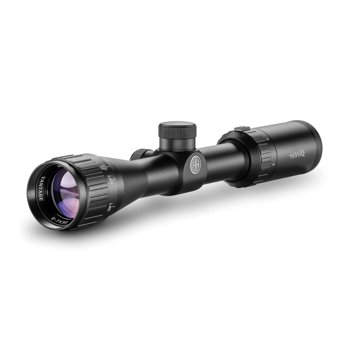 Hawke Vantage 2-7x32 AO, riktm Mil-Dot