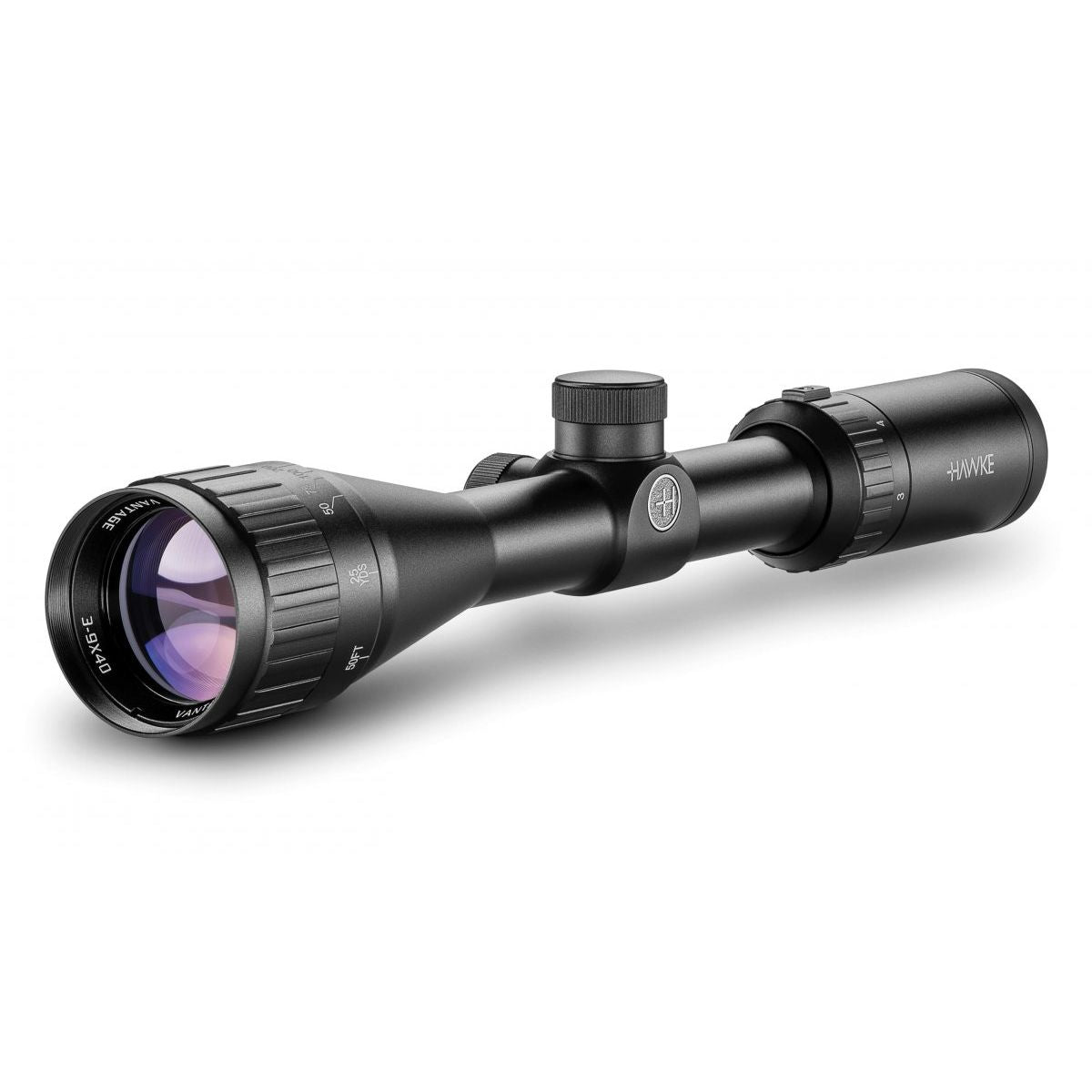 Hawke Vantage 3-9x40 AO, riktm Mil-Dot