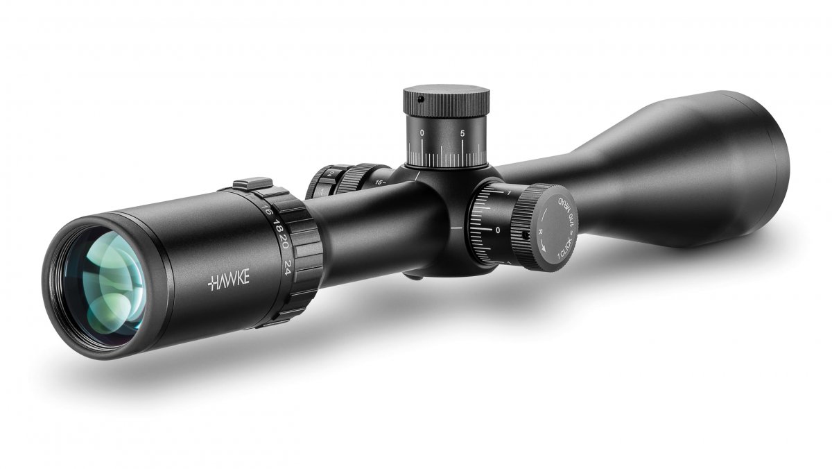 Hawke Vantage 30 WA FFP 6-24X50 IR SF, riktm 1/2 Mil Dot MRA