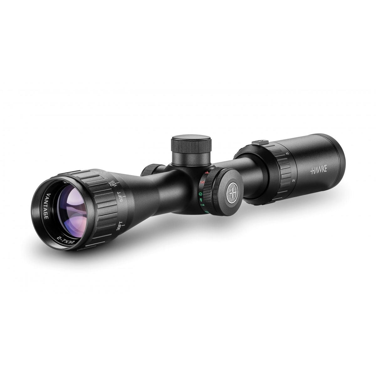 Hawke Vantage 2-7X32 AO, riktm. Mil Dot, belyst
