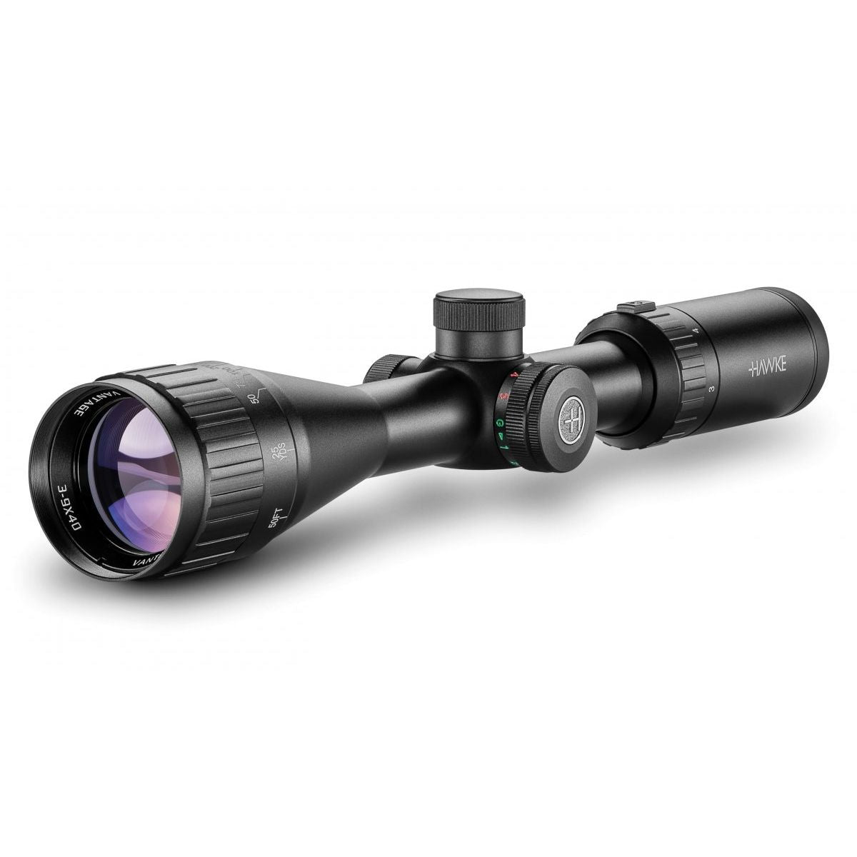 Hawke Vantage 3-9X40 AO, riktm Mil-Dot. belyst