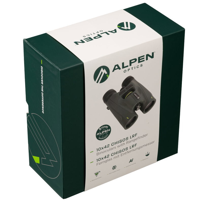 Alpen Optics CHISOS 10x42 LRF Binoculars – Objektivdiameter 42 mm, Förstoring 10x (bild 11)