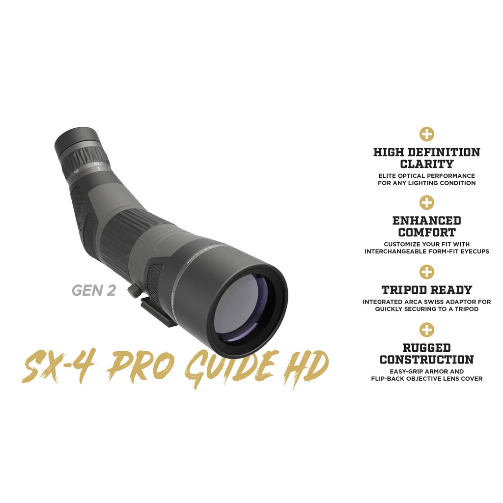 LEUPOLD SX-4 PRO GUIDE HD GEN 2 15-45X65MM ANGLED