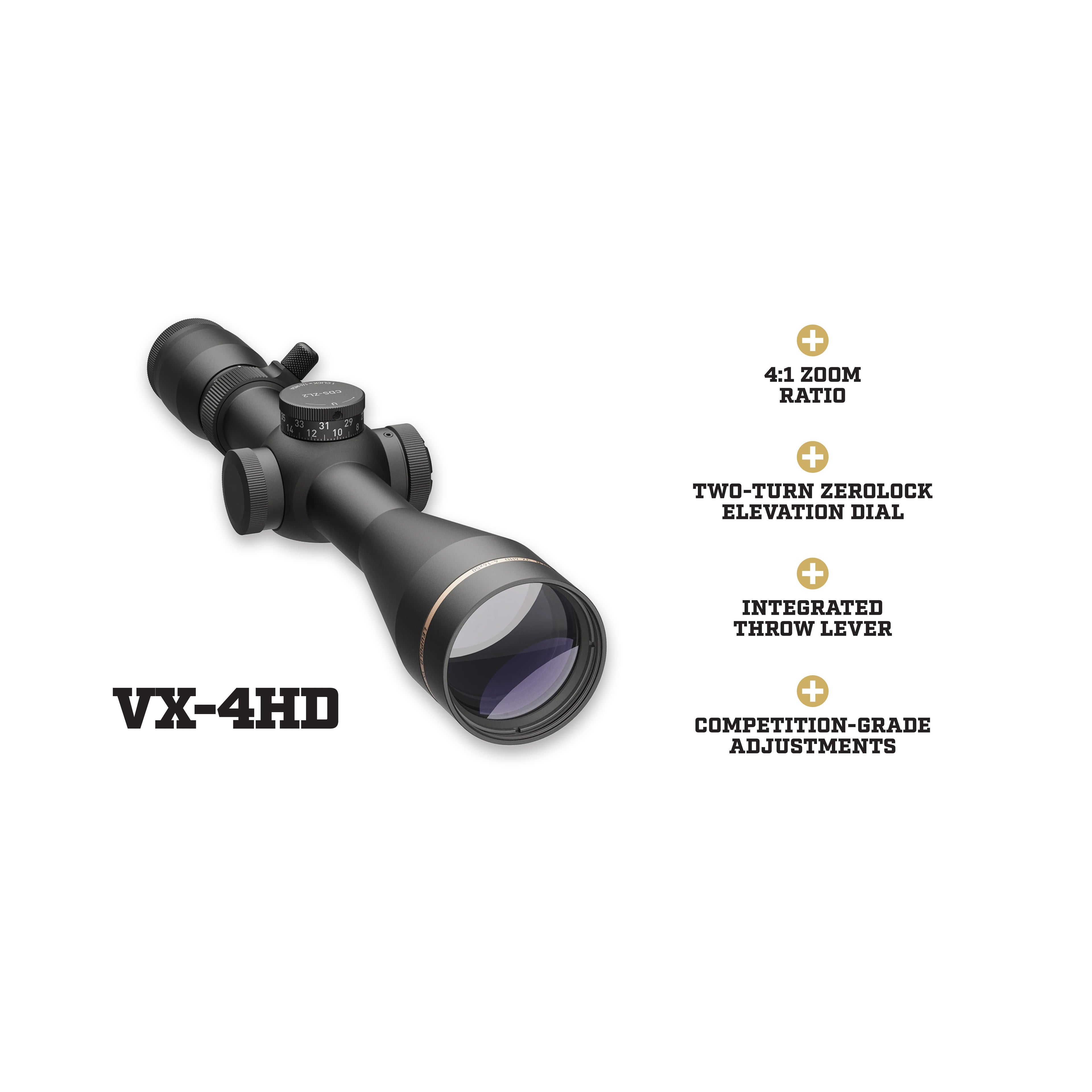 LEUPOLD VX-4HD 3-12X40 30MM CDS-ZL2 ILLUM FIREDOT TWILIGHT HUNTER
