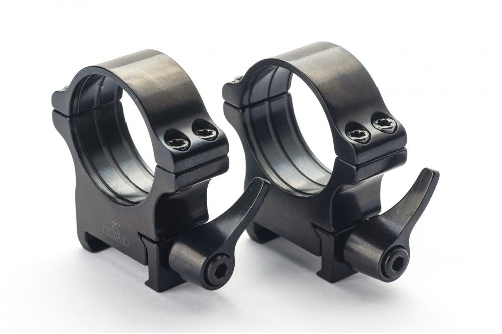 Rusan stålringar QD för Weaver 30mm höjd 8mm