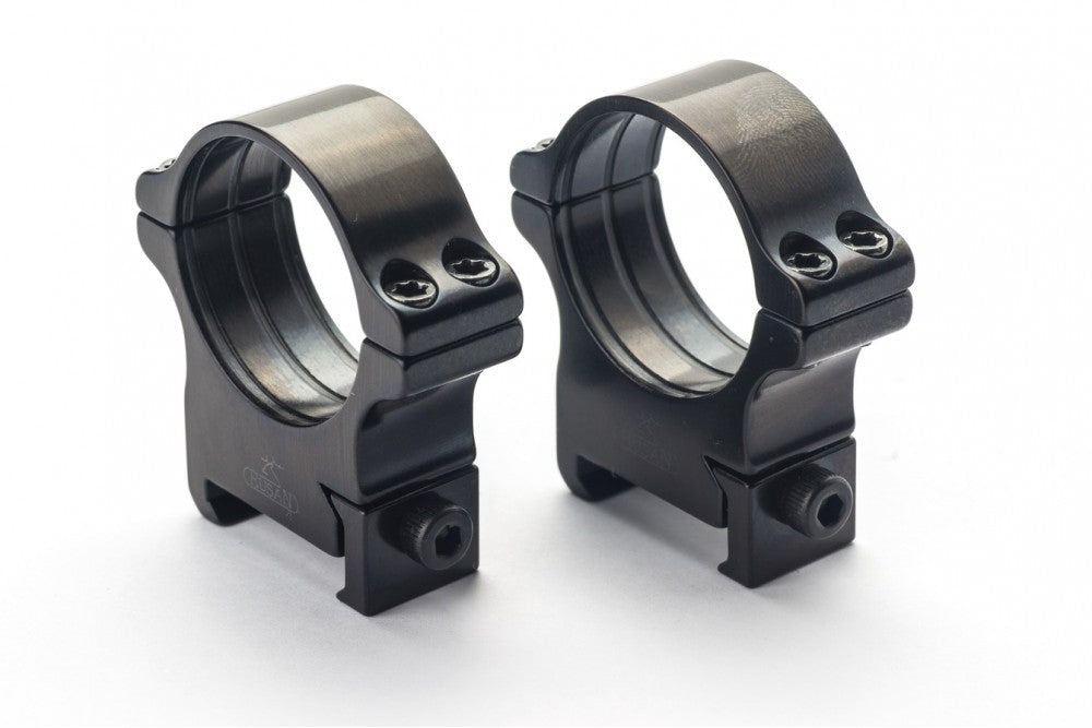 Rusan stålringar för Weaver 30mm höjd 10mm