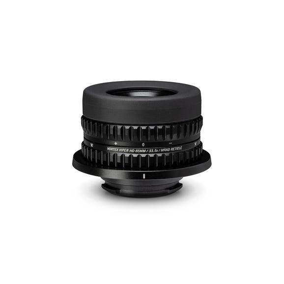Vortex Viper HD, Okular med streckplatta (MRAD) För 85 mm